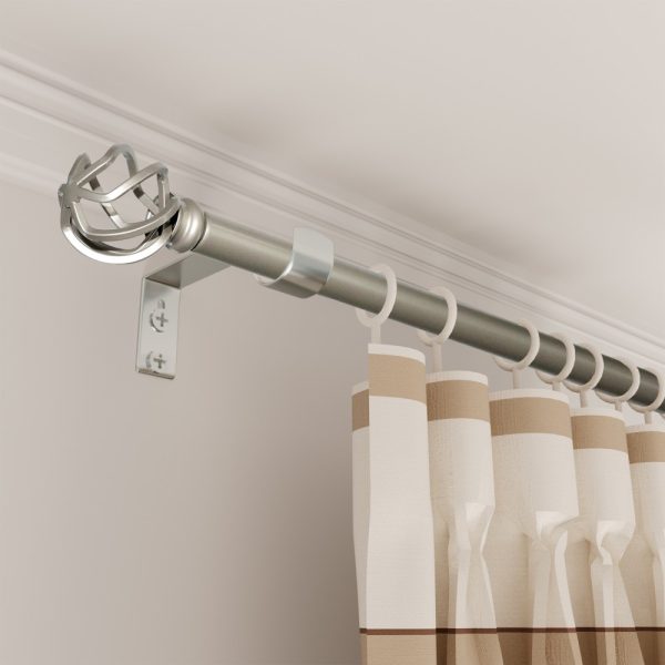 Extend Adjustable Curtain Rod Tension Mounted Straight Curtain Rod - Image 2