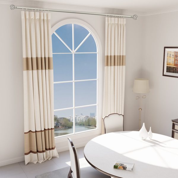 Extend Adjustable Curtain Rod Tension Mounted Straight Curtain Rod - Image 3