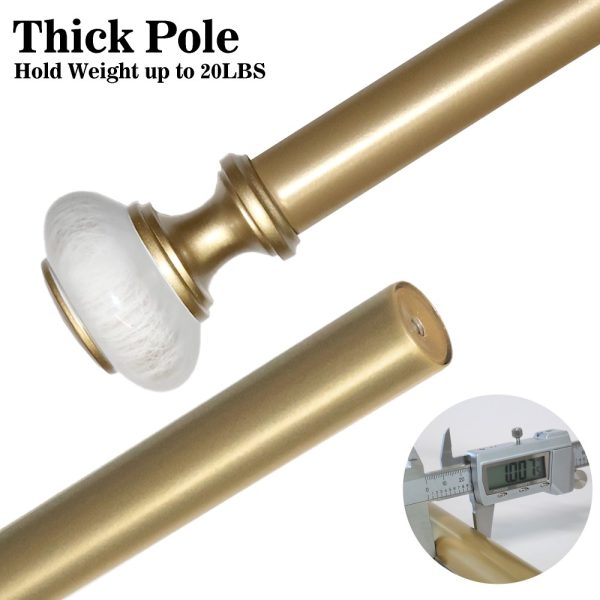 Retractable Custom Curtain Rod Bedroom Curtain Rod Sets for Home Decor - Image 4