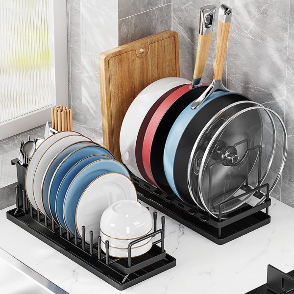 Pots Pans Dish Rack Kitchen Storage Tool
