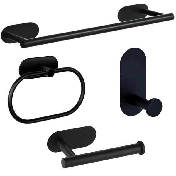 Bathroom Accessories Set Stainless Steel Towel bar 4 Piece Sets