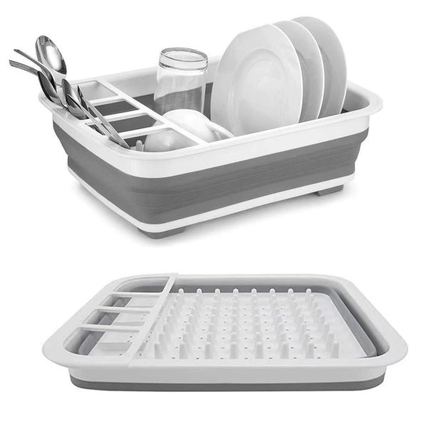 Foldable Drain Bowl Rack Kitchen Organizer for Chopsticks and Drying Rack - Image 4